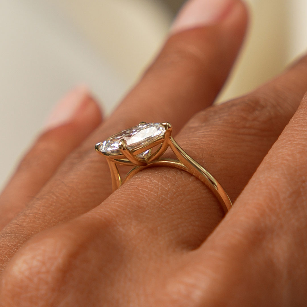 1.50 CTW Marquise Lab Grown Diamond East-West Solitaire Ring – Vanna