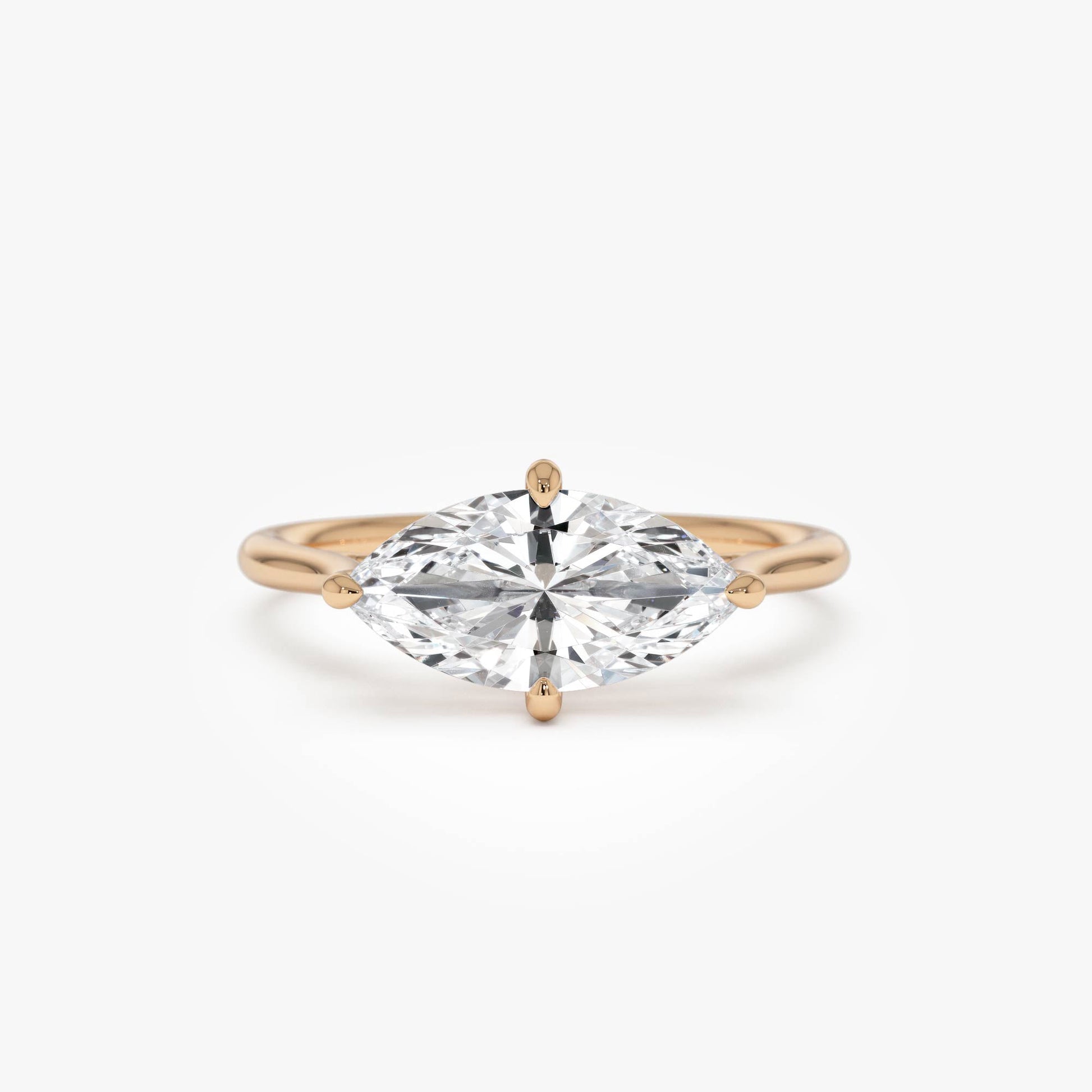 1.50 CTW Marquise Lab Grown Diamond East-West Solitaire Ring – Vanna
